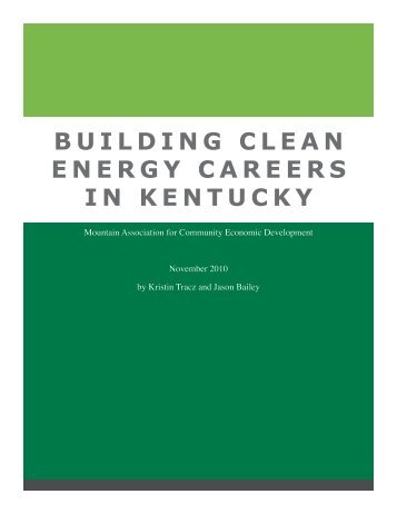 Clean Energy Careers.pdf - Kentucky Center for Economic Policy