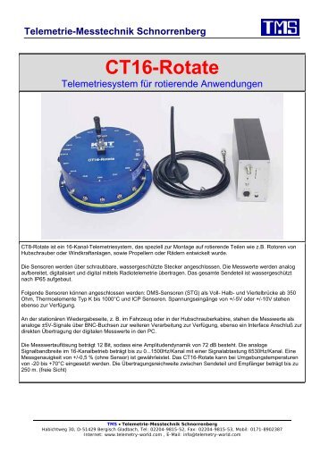 CT16-Rotate - TMS Â· Telemetrie-Messtechnik Schnorrenberg