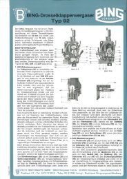 BING Vergaser Typ 92