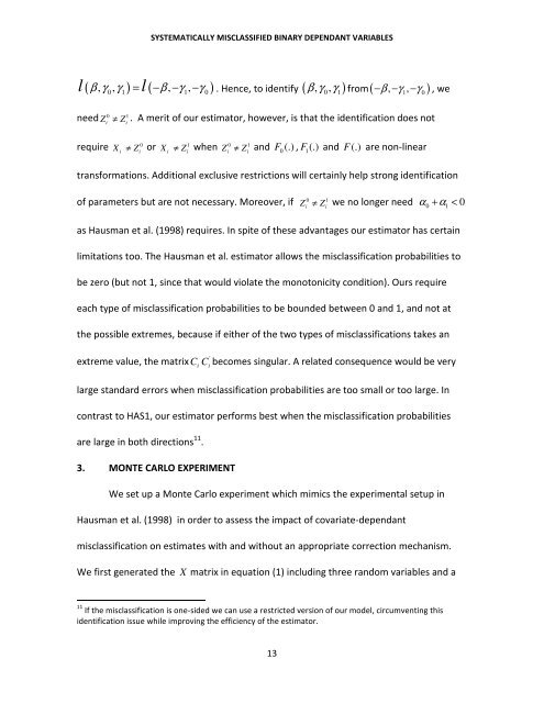 Systematically Misclassified Binary Dependant Variables