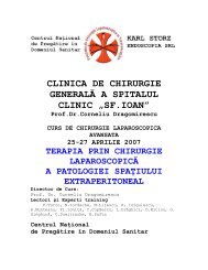 clinica de chirurgie generalÄ a spitalul clinic âsf.ioanâ - ARCE