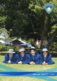 annual report | 2012 - Redeemer Lutheran College