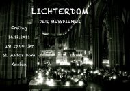 Lichterdom Messdiener - St. Viktor Xanten