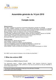 Assemblée générale du 14 juin 2010 *** Compte rendu - Acerib.fr