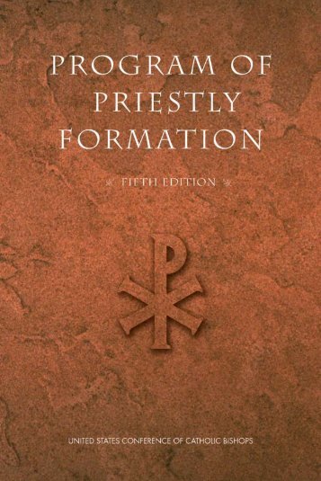 Program of Priestly Formation (fifth edition) - United States ...