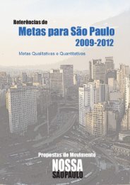 Referencias e metas para SÃ£o Paulo: 2009 - 2012 - Rede Nossa ...