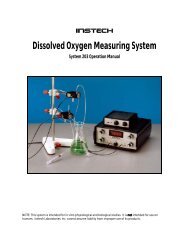 dissolved oxygen monitoring system - Instech Laboratories, Inc.