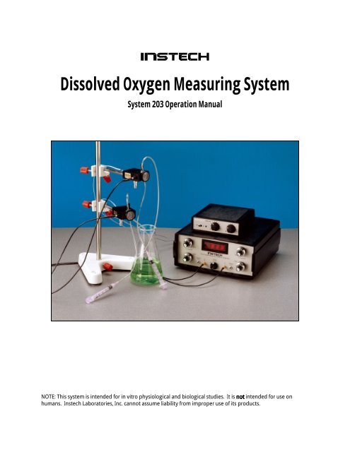 dissolved oxygen monitoring system - Instech Laboratories, Inc.