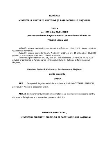 omccpcn-2491-tuv - Ministerul Culturii
