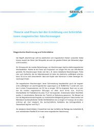 Theorie und Praxis bei der Berechnung von ... - Sekels GmbH