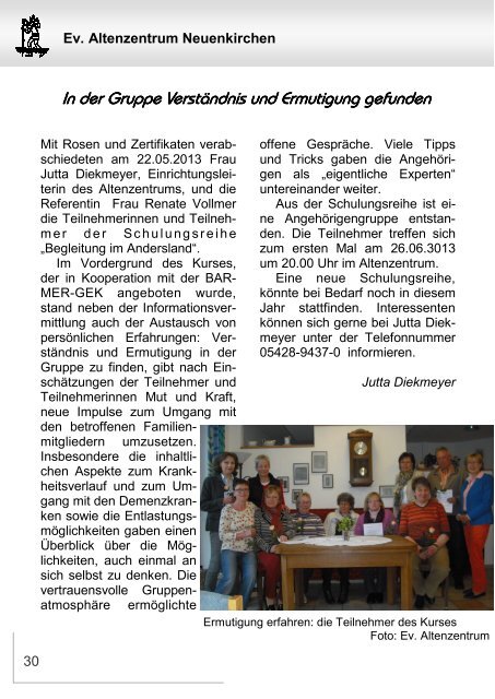 GenieÃen Sie den Sommer! - Kirchengemeinde Melle Neuenkirchen