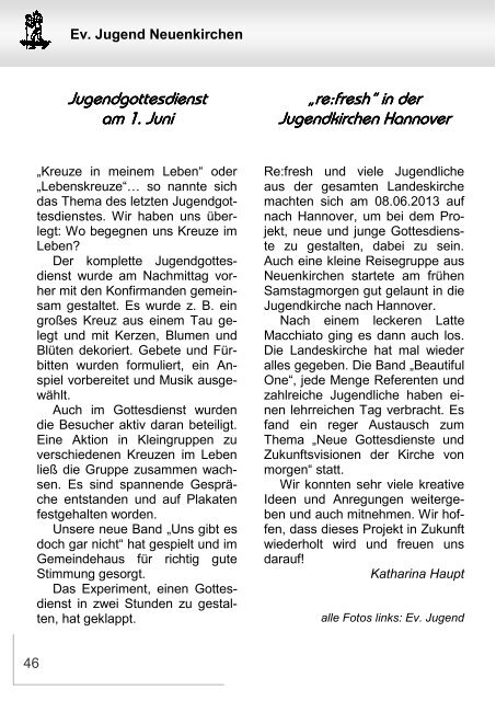 GenieÃen Sie den Sommer! - Kirchengemeinde Melle Neuenkirchen