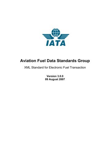 Aviation Fuel Data Standards Group