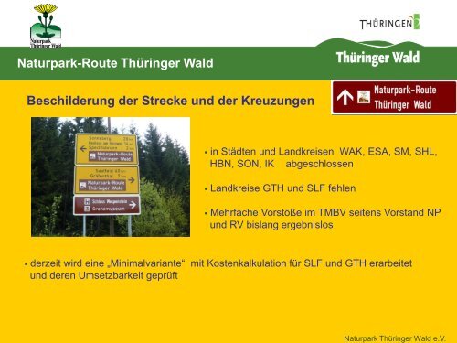 Geschäftsbericht 2011 - Naturpark Thüringer Wald