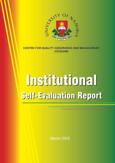 Institutional Self-Evaluation Report - University of Namibia