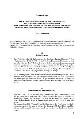 Bekanntmachung [Download,*.pdf, 0,04 MB] - Studieren in Sachsen