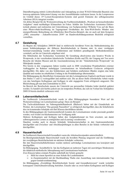 Jahresbericht 2008/2009 - Leo-Sympher-Berufskolleg