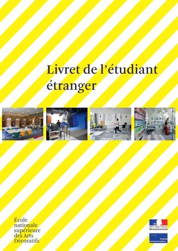 Livret de l'étudiant étranger - Ensad