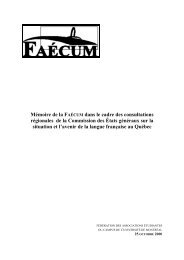 Le statut de la langue française - Secrétariat à la politique linguistique