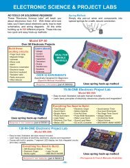 ELECTRONIC SCIENCE & PROJECT LABS - Main Electronics