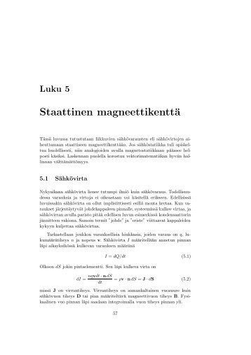 Staattinen magneettikenttä - FMI