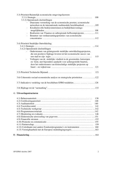 Operationeel programma 2007 - Agentschap Ondernemen