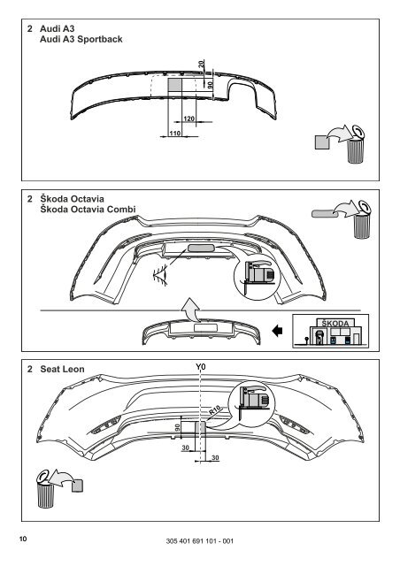 305 401 600 001 VW Golf 2012 Audi A3 2012 Audi A3 ... - kupp-west