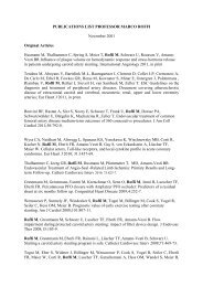 PUBLICATIONS LIST PROFESSOR MARCO ROFFI November 2001 ...