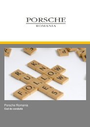Codul de Conduita la Porsche Romania
