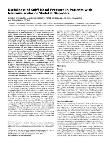 Usefulness of Sniff Nasal Pressure in Patients with Neuromuscular ...