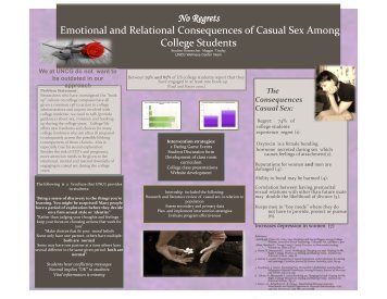 No Regrets Emotional and Relational Consequences of Casual Sex ...