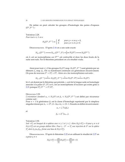 Autour des ThÂ´eor`emes d'Hurewicz - CQFD - EPFL