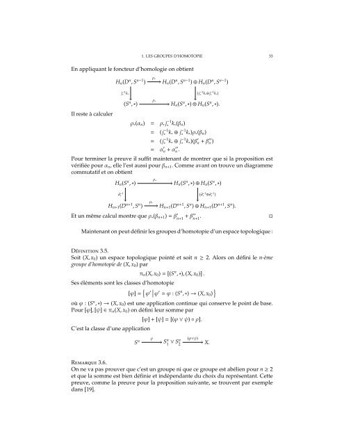 Autour des ThÂ´eor`emes d'Hurewicz - CQFD - EPFL