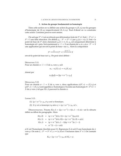 Autour des ThÂ´eor`emes d'Hurewicz - CQFD - EPFL