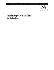 Jazz Trumpet Master Class - Music for All