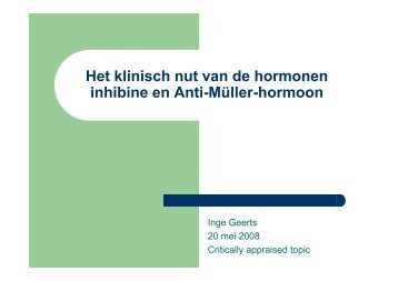 Inhibine B - UZ Leuven