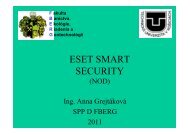 AntivÃ­rusovÃ½ program NOD - nastavenie ESET Smart Security 4 - TUKE