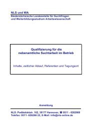 Qualifizierung fÃ¼r die nebenamtliche Suchtarbeit im Betrieb