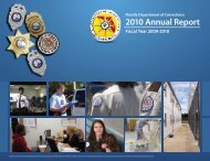 2010 Annual Report - Florida Department of Corrections