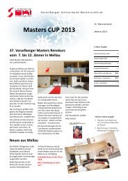 36. Vorarlberger Masters Cup 2013