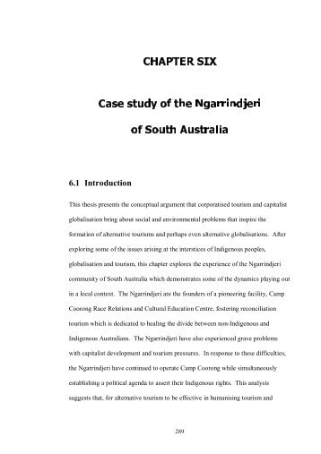 CHAPTER SIX Case study of the Ngarrindjeri of South ... - Theses