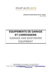 equipements de garage et carrosserie garage and bodywork ...
