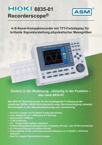 8835-01 Recorderscope® - ASM GmbH