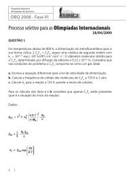 Fase V - programa nacional olimpÃ­adas de quÃ­mica