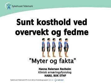 Sunt kosthold ved overvekt og fedme - Sykehuset Telemark