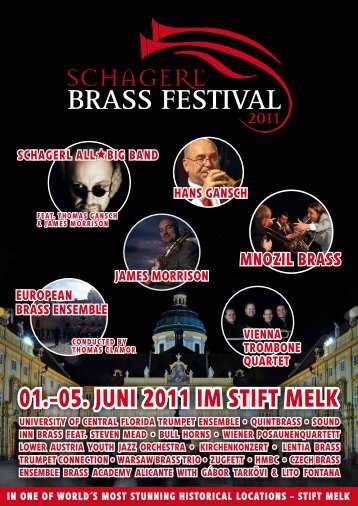 01.-05. JUNi 2011 iM Stift MELK - Schagerl Brass Festival 2014