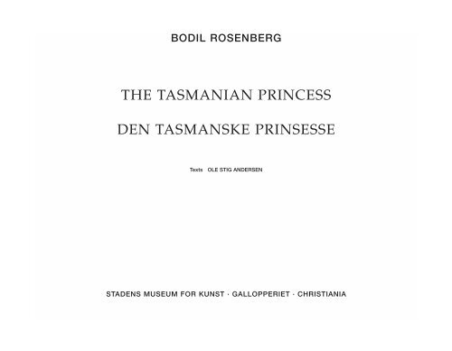 Den tasmanske prinsesse - Bodil Rosenberg
