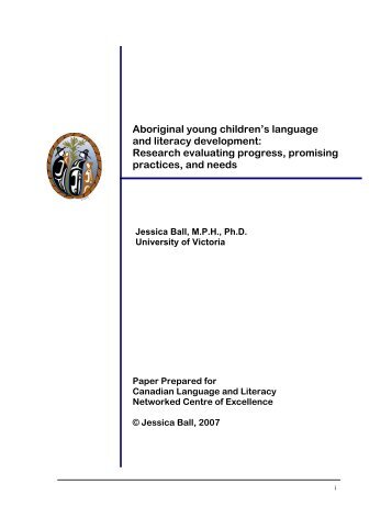 Aboriginal young children's language and literacy development ...