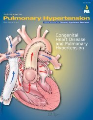 Congenital Heart Disease and Pulmonary Hypertension, Winter 2013