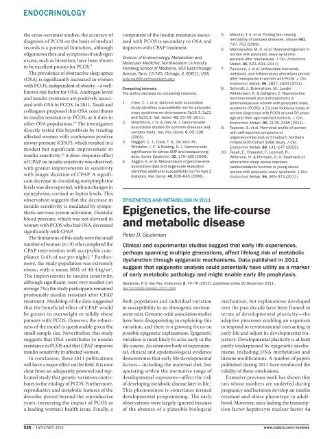 open access: Nature Reviews: Key Advances in Medicine